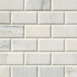 MSI Arabescato Carrara 2 x 4 Mosaic Honed